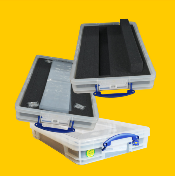 O Gauge 20 Litre box with up to 12 slots for wagons, low height stock