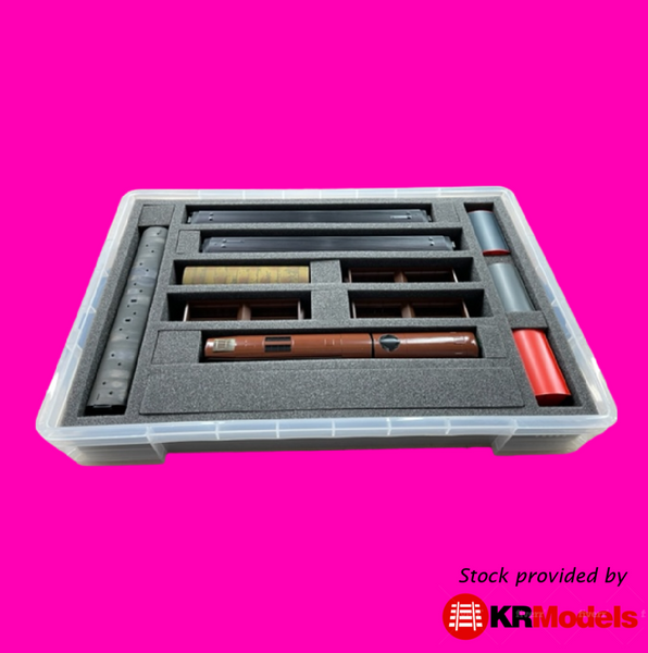 OO Gauge 10 Litre box with up to 8 slots for Locomotives, coaches, wagons, full height stock
