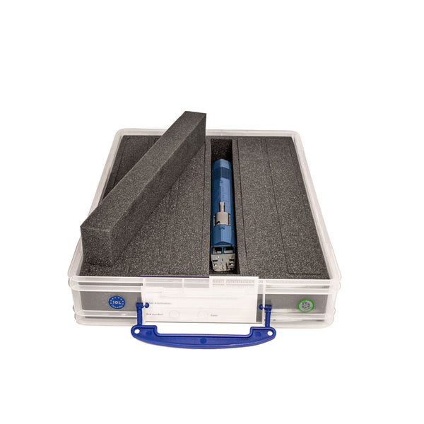 OO Gauge 10 Litre with up to 6 slot Box for Locomotives, Coaches, wagons, full height stock