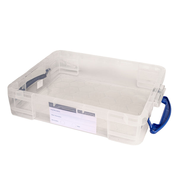 N-Gauge 11 Litre box with up to 18 slots for Locomotives, Coaches, wagons, full height stock, split foam design